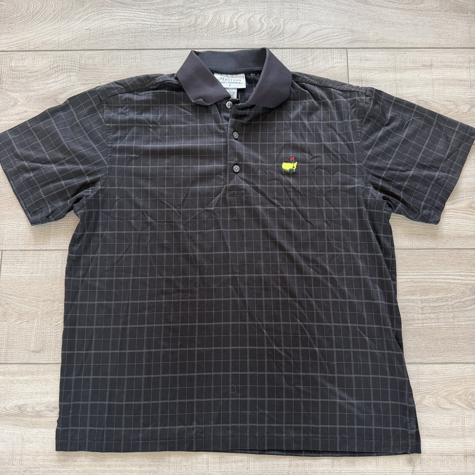 Masters Performance Golf Polo Shirt Mens S Black